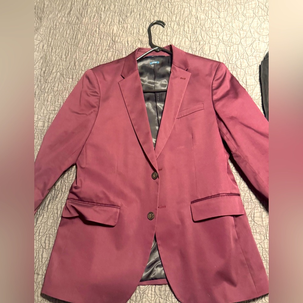 Perry’s Ellis Elegant Burgundy Men's Blazer